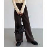 callautia 薄手ラップリボンスラックスパンツ（裏地無し） | JUNOAH | 詳細画像2 