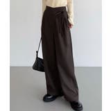 callautia 薄手ラップリボンスラックスパンツ（裏地無し） | JUNOAH | 詳細画像3 