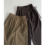 callautia 薄手ラップリボンスラックスパンツ（裏地無し） | JUNOAH | 詳細画像9 