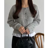 callautia フリルドッキングシャギーニット | JUNOAH | 詳細画像1 