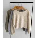 callautia 前後２wayリボンシャギーニット | JUNOAH | 詳細画像18 