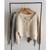 callautia 前後２wayリボンシャギーニット | JUNOAH | 詳細画像19 