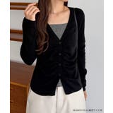 callautia レイヤード風ギャザーニットトップス | JUNOAH | 詳細画像2