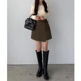 callautia ラップ風リボンミニスカート（インパン付き） | JUNOAH | 詳細画像13 