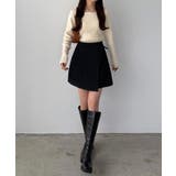 callautia ラップ風リボンミニスカート（インパン付き） | JUNOAH | 詳細画像5 