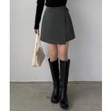 callautia ラップ風リボンミニスカート（インパン付き） | JUNOAH | 詳細画像8 