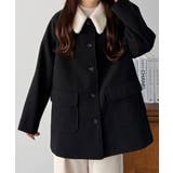 callautia ボアカラーミドルコート | JUNOAH | 詳細画像1 