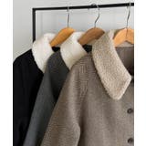 callautia ボアカラーミドルコート | JUNOAH | 詳細画像14 