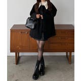 callautia ボアカラーミドルコート | JUNOAH | 詳細画像2 