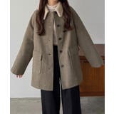 callautia ボアカラーミドルコート | JUNOAH | 詳細画像4 