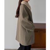 callautia ボアカラーミドルコート | JUNOAH | 詳細画像5 