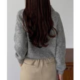 callautia ミックスカラーハーフボタンポロニット | JUNOAH | 詳細画像3 