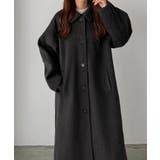 callautia ボリュームスリーブステンカラーロングコート | JUNOAH | 詳細画像1 