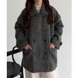 ダークグレー | callautia シャギーミドルコート | JUNOAH