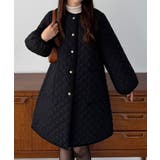 callautia 金ボタンノーカラーキルティングコート | JUNOAH | 詳細画像1 