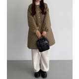 callautia 金ボタンノーカラーキルティングコート | JUNOAH | 詳細画像13 