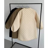 callautia 金ボタンノーカラーキルティングコート | JUNOAH | 詳細画像17 