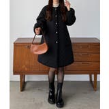 callautia 金ボタンノーカラーキルティングコート | JUNOAH | 詳細画像4 