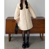 callautia 金ボタンノーカラーキルティングコート | JUNOAH | 詳細画像6 