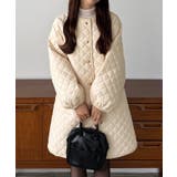 callautia 金ボタンノーカラーキルティングコート | JUNOAH | 詳細画像8 