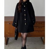 callautia ゴールドボタンミドルコート | JUNOAH | 詳細画像1 