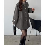 callautia ゴールドボタンミドルコート | JUNOAH | 詳細画像12 