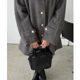 callautia ゴールドボタンミドルコート | JUNOAH | 詳細画像15 