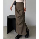 callautia 薄手ツイードサイドタックマーメイドスカート | JUNOAH | 詳細画像5 