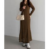 callautia カットレース長袖ポロワンピース（ペチワンピースセット） | JUNOAH | 詳細画像14 