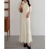 callautia カットレース長袖ポロワンピース（ペチワンピースセット） | JUNOAH | 詳細画像2 