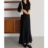 callautia カットレース長袖ポロワンピース（ペチワンピースセット） | JUNOAH | 詳細画像9 