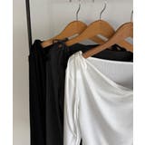 callautia 薄手2way肩リボンドレープトップス | JUNOAH | 詳細画像15