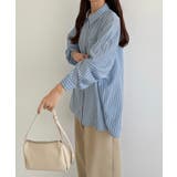 callautia バックスリットオーバーサイズストライプシャツ | JUNOAH | 詳細画像9