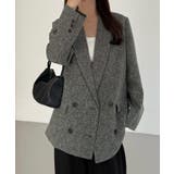 callautia 薄手ツイードテーラードシャツジャケット | JUNOAH | 詳細画像10