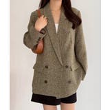 callautia 薄手ツイードテーラードシャツジャケット | JUNOAH | 詳細画像11