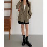 callautia 薄手ツイードテーラードシャツジャケット | JUNOAH | 詳細画像14