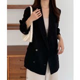 callautia 薄手ツイードテーラードシャツジャケット | JUNOAH | 詳細画像2