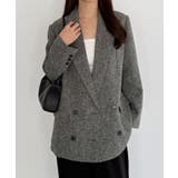 callautia 薄手ツイードテーラードシャツジャケット | JUNOAH | 詳細画像6