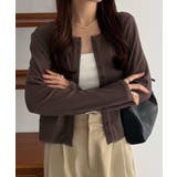 callautia クロップド丈シアーカーディガン | JUNOAH | 詳細画像10