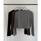 callautia クロップド丈シアーカーディガン | JUNOAH | 詳細画像13