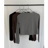 callautia クロップド丈シアーカーディガン | JUNOAH | 詳細画像14