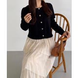 callautia 金ボタンコットンショートニットカーディガン | JUNOAH | 詳細画像10