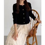 callautia 金ボタンコットンショートニットカーディガン | JUNOAH | 詳細画像11