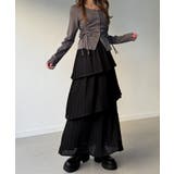 callautia プリーツティアードスカート | JUNOAH | 詳細画像7 