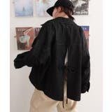 ブラック | callautia オーバーサイズデニムジャケット | JUNOAH