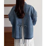 ライトブルー | callautia オーバーサイズデニムジャケット | JUNOAH