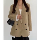 ライトベージュ | callautia レイヤードデザインジャケット | JUNOAH