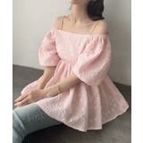 Meiru 2wayオフショルジャガードペプラムトップス | JUNOAH | 詳細画像19