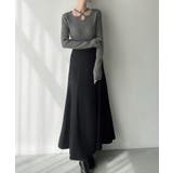 Meiru クロスネックリブニット | JUNOAH | 詳細画像11 