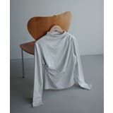 Meiru 薄手モックネックドレープトップス | JUNOAH | 詳細画像18 